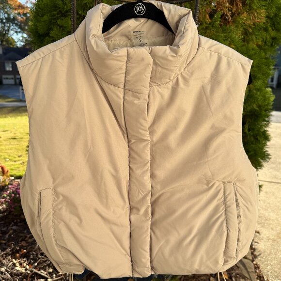 Mono B Jackets & Blazers - Mono B | Tan | Cropped | Vest | S | Never Worn | Excellent Condition